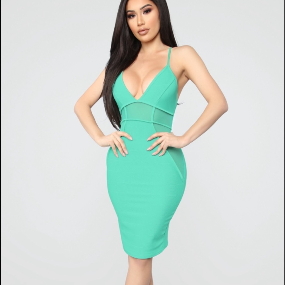 Mint Fashion Nova bandage dress XS